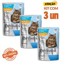 Kit Of 3 Optimum Adult Cat Wet Food For Weight Maintenance, Chicken Flavor, 85g Pouches - ml - Xem 1