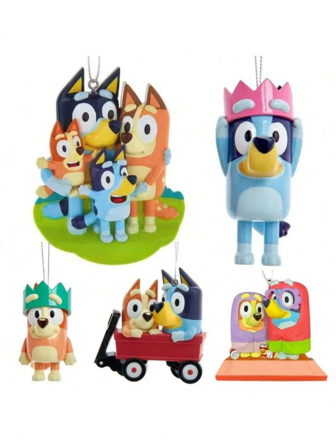  Bluey Blueys Family And Friends Automobile Decorative Pendants Party Favor Decorative 2D Hanging Pendant Ornament Kawaii Waterproof Bluey Bingo Dog Cute Coco Rusty Muffin Bag Car Room Pendant Decorative Accessories Cartoon Car Decoration, Hanging Ornaments, Birthday Gifts, Home Decorations