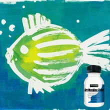 75毫升易撕液体乳胶遮蔽液 - 绘画胶 - 速干 - 适用于墨水 - 水彩 - 水粉绘画和插图 - 美术工艺用品。