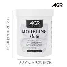 White Modeling Paste For 3D Texture, Sculpting, Canvas Painting And DIY Craft Projects
