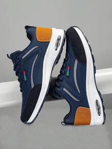Men's Waterproof Hiking Shoes - Slip-Resistant Durable Trekking Sneakers - 藍色 - 查看 5