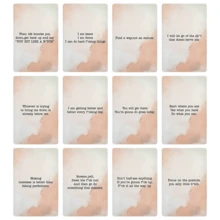 55张自我肯定/励志卡片，聆听灵魂之声卡片，高品质桌面卡牌游戏，情人节和新年礼物 - 彩色 - 查看 6