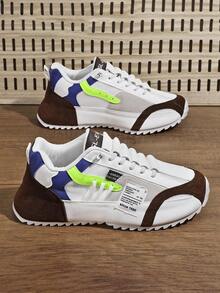 Men's Fold-Resistant And Wrinkle-Resistant Casual Sports Shoes, Soft Fold-Resistant PU Upper Is Not Easy To Wrinkle After Long-Term Wear, Wear-Resistant Rubber Sole Adapts To Tiles, Wood Floors, Concrete And Various Floors, Suitable For Home, Outing And Sports Without Frequent Shoe Changes - Shoes For Men - 棕色 - 查看 2