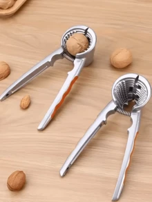 1pc/2pcs Multi-Function Nut Cracker - Durable Aluminum Nut Cracker, Ergonomic Handle Design, Easy To Crack Walnuts, Hazelnuts And Almonds - Baking And Snack Kitchen Tool (Green) - Multicolor - View 6