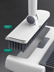 [Delivery Within 2-7 Days In The United States]3-In-1 Broom And Dustpan Set, Soft Bristle For Sweeping Indoor And Push Broom Outdoor With Dust Pan, Adjustable Long Handle Broom And Dustpan Set,180 Degree Rotatable Broom Dustpan Combo Long Handle For Home Floor Cleaning, Cleaning Supplies-Grey.Broom And Dustpan Set With Push Broome. 3 In 1 Broom Set Solves Both Indoor And Outdoor Cleaning.Self-Cleaning Dustpan Teeth, Built-In Comb Teeth Make It Easy To Clean Tangled Debris And Bristles From Your Broom To Free Your Hands.The Upright Broom And Dustpan Set's Latch Design Allows You To Hang The Broom And Dustpan Set Together On The Wall Or Place Them In A Crevice In Your Furniture.Applicableto Indoor And Outdoor, You Can Use The Heavy Duty Push Brooms For Sweeping Patio,Shop, Garage, Yard, Garden, Deck, Concrete As A Industrial Broom Or Household Broom And Use The Sweeping Broom For Indoor. - 彩色 - 查看 9