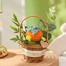 一套人造花束，包含花篮和钩编花朵，适合作为生日或周年纪念礼物送给妈妈、女友、朋友、女性，也适合作为母亲节、情人节、父亲节、婚礼纪念品、节日派对家居及餐桌装饰、圣诞礼物、家居装饰、卧室及浴室装饰、办公桌装饰。 - 彩色 - 查看 11