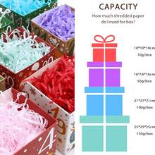 1pc, 30g, 50g, 100g, 150g, 500g Crinkle Paper Shred Filler, Suitable For Wedding, Valentine's Day, Halloween, Father's Day, Mother's Day Party Decoration, Fragile Gift Protection