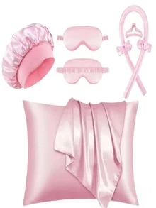 Shower Cap Hair Drying Cap Silk Sleep Cap Satin Hair Cap Soft Elastic Silk Sleep Cap - Multicolor - View 10