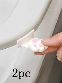 1pc Adorable Cat Paw Toilet Seat Cover Lifter, Touchless Toilet Lid, Flip Cover Handle Raiser, Bathroom Accessory
