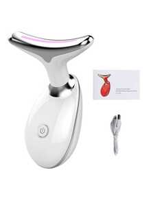 1pc LED Photon Facial Beauty Device, Skin Tightening, Double Chin Reduction, Wrinkle Removal, Face Massage Tool, Gift For Women