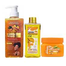 3PCS Turmeric Body Care Gift Set - Exfoliating Scrub, Nourishing Body Wash & Massage Oil, Ideal For Dull, Oily & Blemish-Prone Skin - 薑黃 - 查看 13