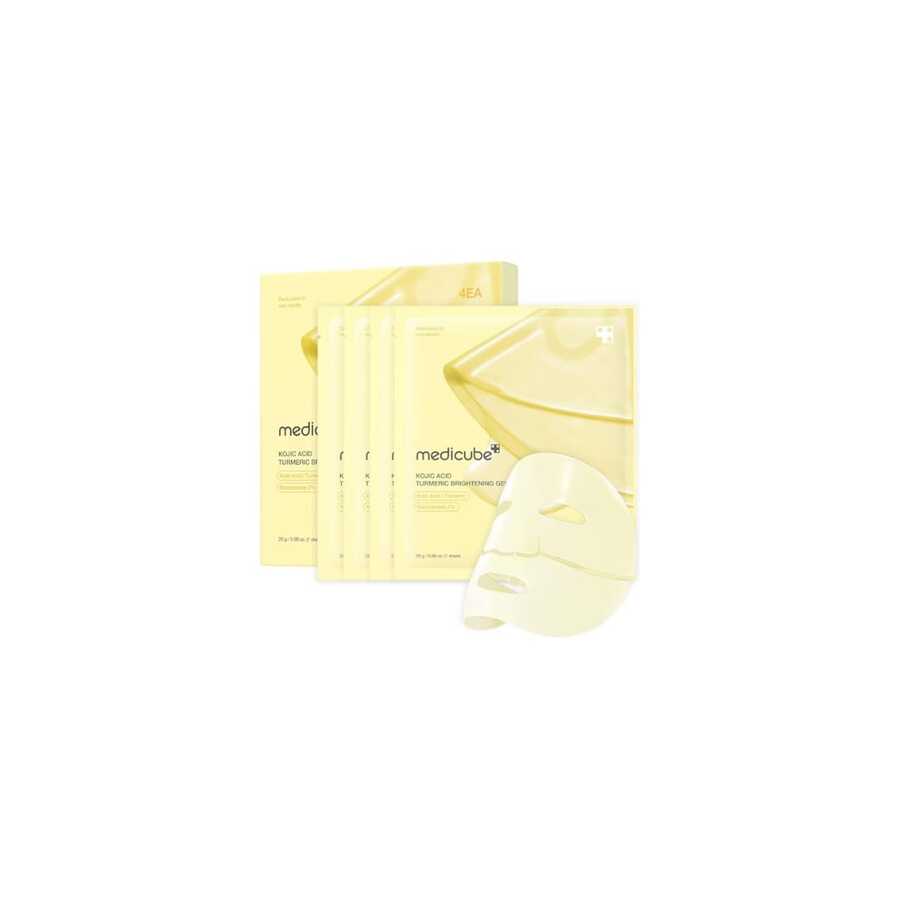 Medicube - Kojic Acid Turmeric Brightening Gel Mask Pack (4 Pcs X 28g) - Watermelon - Xem 1
