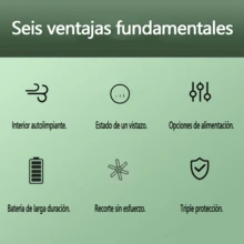 Quitapelusas inalámbrico Cuenta con una pantalla inteligente que muestra el nivel de batería y el estado operativo en tiempo real. Diseñado específicamente para eliminar pelusas y pelos de las prendas del hogar. El sistema integrado de succión y recorte de alta eficiencia no deja residuos. El mecanismo de autolimpieza elimina el mantenimiento manual. Portátil y ligero para el uso diario. Disponible en dos colores para complementar la decoración de su hogar. - Blanco - Ver 8