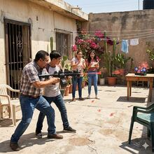 AR15 Pistola De Juguete Eléctrico M4 Pistolas De Hidrogel Automático Con stickers incluidos Edición mexicana limitada Regalo Para Niños Regalo Perfecto para Amigos Navidad y Día de Reyes - Negro - Ver 5