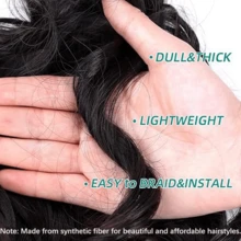 French Curls Braiding Hair Extensions Synthetic Hair Loose Wave Spiral Curl Braids High Temperature Ombre Pre Stretched Hair Extensions For Women