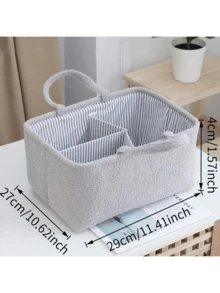1 Pc Storage Basket Household Snack Storage Box Desktop Basket Storage Basket Sundries Toy Teddy Plush Storage Basket - Multicolor - View 7