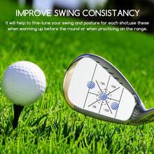 (10pcs) Golf Club Impact Tape Labels, 3-In-1 Golf Club Impact Sticker Set, Self-Learning Sweet Spot And Consistency Analysis, Golf Club Impact Stickers, Improve Golf Swing Accuracy And Distance - White - View 6