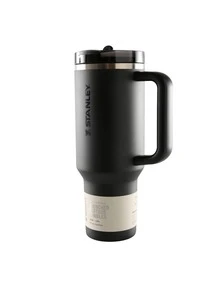 STANLEY - The  ProTour Flip Straw Tumbler 40 OZ Premium Stainless Steel Insulated Mug Sippy Cup Portable Water Bottle Large-Capacity Coffee Cup Water Cup With Handle And Straw, For Travel, Home, Office, Gift, Ice Drinks And Hot Drinks 10-12486 Christmas Gift New Year Gift 10-12486-068 - 1485 黑色 VRT - 查看 1