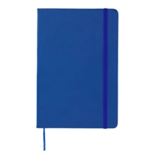 PromoClick Libreta tipo Moleskine de Poliretano con 90 Hojas de raya y banda elástica para sujetar cubierta. - Azul - Ver 8