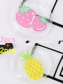 2/4 pièces/paire Masque gel pour les yeux, contre les cernes et les yeux gonflés, coussin de glace rafraîchissant réutilisable mignon, patchs pour le contour des yeux, pack de soins des yeux chaud et froid, masque anti-douleur et relaxation, utilisé pour la fatigue oculaire, lissage des rides et récupération après une chirurgie des yeux, indispensable pour les voyages