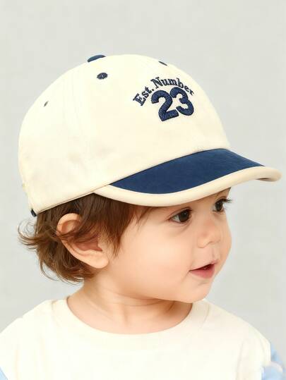 1pc Baby Sun Hat, Outdoor Sunscreen Versatile Baseball Cap, Suitable For Outdoor Activities, Fits 6-24 Months Toddlers, Spring/Summer