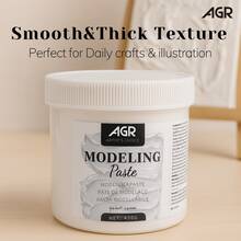 White Modeling Paste For 3D Texture, Sculpting, Canvas Painting And DIY Craft Projects