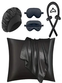 Shower Cap Hair Drying Cap Silk Sleep Cap Satin Hair Cap Soft Elastic Silk Sleep Cap - Multicolor - View 11