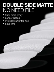 HOTWAY 450片装 - 方形、梯形、椭圆形、杏仁形 - 全磨砂亚克力假指甲片，15种尺寸可选，常用于美甲和DIY美甲产品