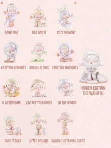 POP MART SKULLPANDA Colección de figuras coleccionables de la serie Temperatura (12 versiones regulares + 1 versión oculta), coleccionables con temática cálida y confortable, adornados con patrones florales, con compañeros animales y escenas cotidianas, exquisita artesanía, expresiones emotivas que cuentan historias conmovedoras. Esta serie de colección con temática de confort es la elección perfecta para fans de Skullpanda, coleccionistas de cajas ciegas y entusiastas del estilo confortable. También es un excelente regalo para amigos y seres queridos durante la Navidad y el Día de San Valentín. - Multicolor - Ver 3