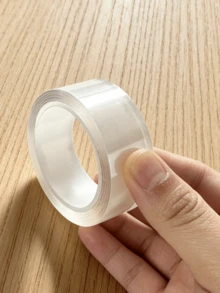 纳米双面胶带，透明可重复使用防水胶带，怪兽胶带，可重复使用墙贴，强力粘性，适用于汽车、浴室、厨房、家居、派对气球装饰，耐热胶带，返校季必备 - 彩色 - 查看 12