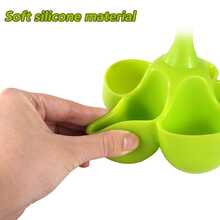 High-Temperature Resistant Water-Boiling Silicone Egg Cooker, A Household Kitchen Tool, Egg Tray, Family Food, Multi-Person Breakfast Egg Steamer