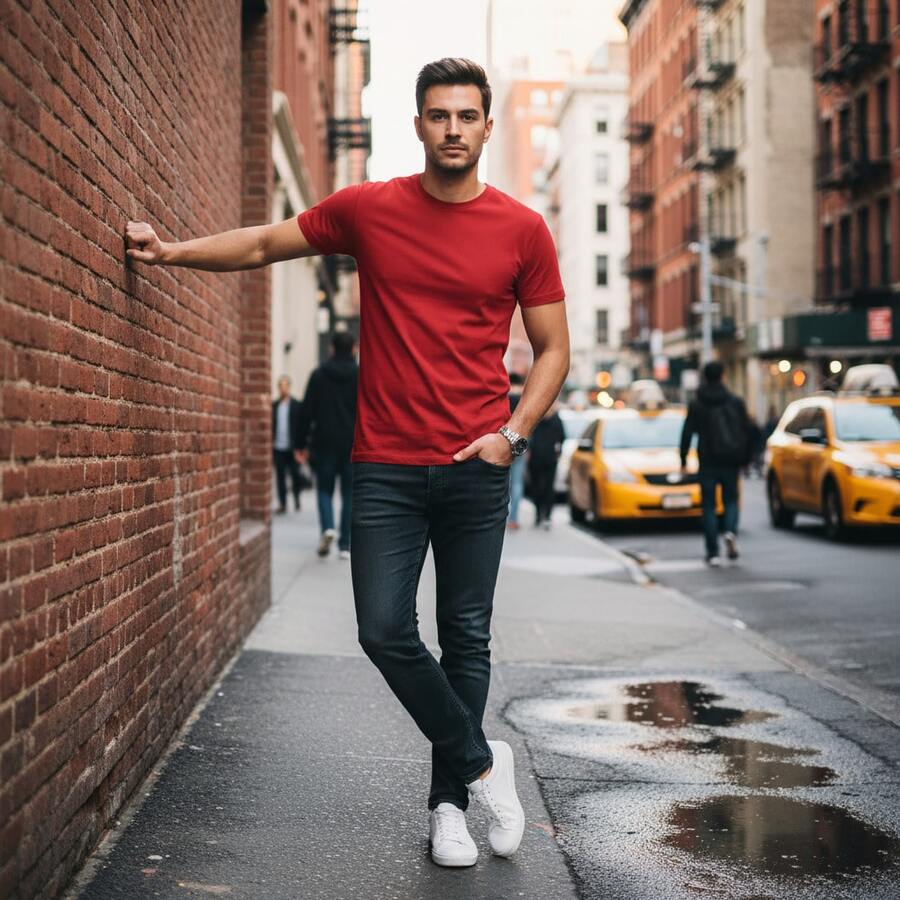 NAO Men T-Shirts - Red - View 1