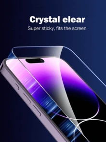 2pcs Protection Full Screen Tempered Glass Protector Protect With Screen Full Screen Phone Protective Film Compatible With IPhone 16E/16ProMax/16Pro/15/15ProMax/14/13/12/11/ProMax/XS X/XR,Clear Protective Cover Glass Film Waterproof Shockproof Anti-Fall Anti-Fall Scratch Resistant Anti-Fingerprint Screen Protection Essentials, Applicable To Daily Shield, Office, Home Daily Shield Office Home Phone Screen Protector Phone Accessories - Clear - View 2
