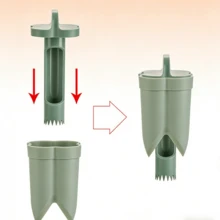 Fruit & Vegetable Seed Remover - Easily Remove Chili Pepper Seeds - Easy To Use Fruit & Vegetable Seed Remover - ABS Plastic Kitchen Seed Removal Tool - Multicolor - View 4