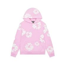 Denim Tears 'The Cotton Wreath'New Item Autumn Winter Hoodie Loose Drop Shoulder Hooded Hot Item Women Sweatshirt Men's Autumn Winter Hoodie Loose Drop Shoulder Hooded Women/Men Sweatshirt , With Modern Men Breathable Technology, Loose Urban Functional Wear, High-End Cotton For Urban Street Style, Loose Silhouette Gender-Neutral Design, Mixed-Color Cotton For Low-Profile, Preferred Choice For Cafes And Hiking - 淺粉色 - 查看 10