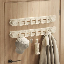 Multi-Purpose Rotating Suction Cup Hook, Bear Stacking Hooks, No Drilling Strong Load-Bearing Bathroom Kitchen Adhesive Hooks