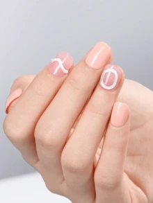 HOTWAY 450片装 - 方形、梯形、椭圆形、杏仁形 - 全磨砂亚克力假指甲片，15种尺寸可选，常用于美甲和DIY美甲产品