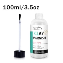 250毫升/150毫升/100毫升/50毫升风干粘土釉，风干粘土清漆不仅可以防止粘土开裂、刮伤和磨损，还可以产生光泽釉效果。