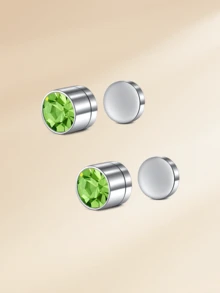 1 par de pendientes de oreja de acero inoxidable, joyas de piercing de oreja falso, aretes falsos de clip para mujeres y hombres, anillos de nariz falsos de 4/5/6/7 mm, anillos de nariz falsos negros para mujeres y hombres, joyas de anillos de nariz sin perforación, aretes de cartílago y hélix