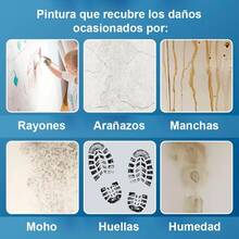 Rodillo pintura reparacion de pared 500g - Blanco - Ver 4