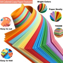 100pcs Premium Handmade Paper Set, 20/15/7cm - 10 Vibrant Colors, Suitable For Origami/Scrapbooking - 80g Art Paper - Essential For Holiday Crafts, Thanksgiving DIY Kit, Christmas Handmade Supplies, Photography Props, New Year Art Projects - Multicolor - View 2