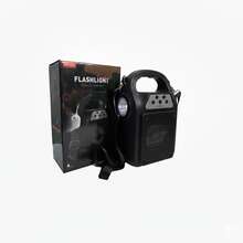 Bocina Portátil 4" Inalámbrica | Carga Solar, LED, TWS, TF y Radio FM - Negro - Ver 3