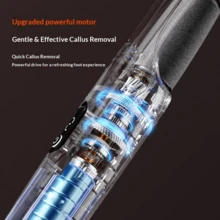 1pc Electric Foot Grinder, Callus Remover, USB Rechargeable Foot File For Thick Calluses And Dead Skin, 300mAh Lithium Battery, Ergonomic Design, Green And Purple Foot Grinder, Professional Foot Care Tool, Perfect Gift For Men And Women - Multicolor - View 10