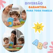 Card Reader In English And Portuguese, Children's Learning Cards. - Màu xanh lam - Xem 4
