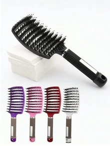 1pc Hair Brush Scalp Massage Comb Man Hair Brush Nylon Women Wet Curly Detangle Hair Brush For Salon Hairdressing Styling Tools ,Hair Tool Kit ,Hair Styling Kit