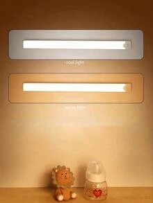 1PC LED Light Strip With Motion Sensor, USB Rechargeable, Adjustable Brightness, Portable And Easy To Install Magnetic Cabinet Light, Multiple Modes, Suitable For Hallway, Cabinet, Wardrobe And Home Decor - Cabinet Lights - View 3
