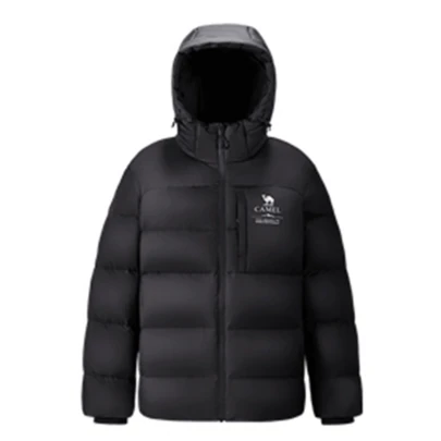 CAMEL CROWN Men's Outdoor Windproof Warm Down Jacket, Water-Resistant Insulated Coat For Winter