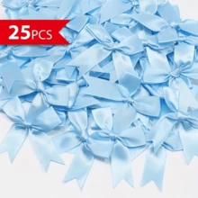 25 chiếc nơ ruy băng satin màu sắc tươi tắn 8.5cm*32cm - Dùng để gói quà hình tròn đẹp mắt, làm đồ thủ công, trang trí sinh nhật và đám cưới, chất liệu polyester, quà tặng ngày lễ hoàn hảo, vật dụng đóng gói quà tặng, trang trí Ngày của Mẹ. - Nhiều màu - Xem 17