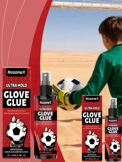 100 ml HozoneX Glove halkfri spray förbättrar greppet och förhindrar halkning, så att bollen kan fångas stadigt i regnig tävlingsmiljö.