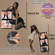 KATSEYE 立牌，Kpop偶像立牌，Kpop粉丝周边，2026年新年祝福“MOD&MAD”日历立牌，亚克力平面立牌，装饰品，桌面/车载摆件，生日/圣诞礼物 - 彩色 - 查看 3